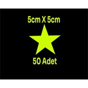 Resim SEÇ Yıldız Sticker Etiket 50 Adet Çok Amaçlı Sticker 