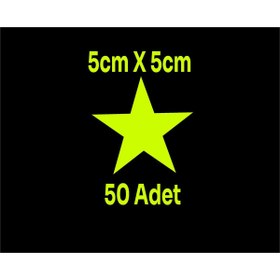 Resim SEÇ Yıldız Sticker Etiket 50 Adet Çok Amaçlı Sticker 