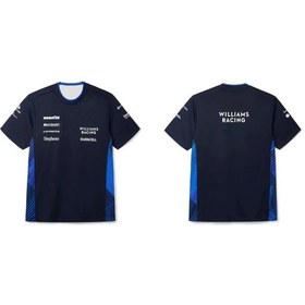 Resim Snapbuy Williams F1 2025 Carlos Sainz Alex Albon 3d Spor Tişört - Araba Meraklıları İçinblackerkek Black 