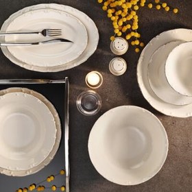 Resim Aryıldız Romance Silve 30 Parça 6 Kişilik Yemek Takımı 