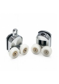 Resim Ayrıntıshop Duşakabin Kanallı Tekerlek Oynar Alt Ust 2 Li Krom 