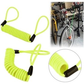 Resim Motosiklet Disk Kilidi Güvenlikli Hatırlatma Kablosu 1 Mt 50 Cm 