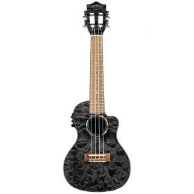 Resim Lanikai QM-BKCEC Quilted Maple Concert Elektro Ukulele 