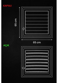 Resim Plastik Havalandırma Menfezi, Wc / Banyo Ölçü Seçenekli 