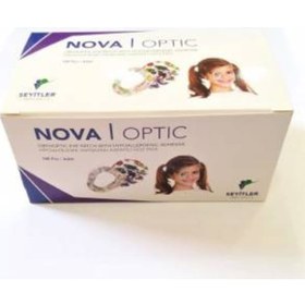 Resim Nova Optik Renkli Desenli Göz Kapama Bandı Göz Pedi 50 Adet 