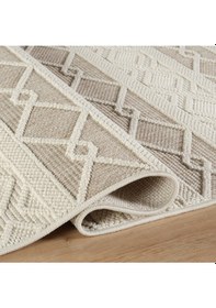 Resim Kaşmir Halı 7/24 İskandinav Larus Beige 160x230 CM Salon Mutfak Halısı Yolluk Kilim 