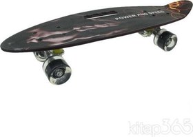 Resim 885 Desenli Orta Boy Işıklı Kaykay 60 cm 