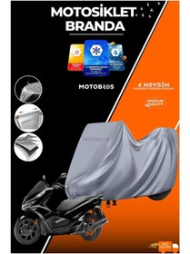 Resim Motobros Motosiklet Branda RKS NEWLİGHT - NEWLİGHT PRO Uyumlu (EN KALIN) Kumaş Ömürlük Kullanım (TOKALI) 