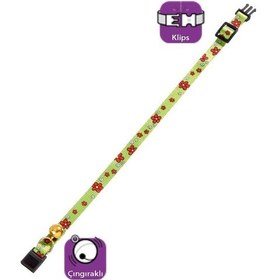 Resim Karlie Kedi Tasması Çıngıraklı 30CM Yeşil 