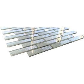 Resim MozaiKristaL Mutfak Tezgah Arası 23x98 Mm Kristal Cam Mozaik. File Ölçüsü: 30x30 Cm. ( 1 M2 Fiyatıdır ) 