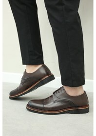Resim Fast Step Hakiki Deri Erkek Klasik Ayakkabı 126ma975 Kahve 