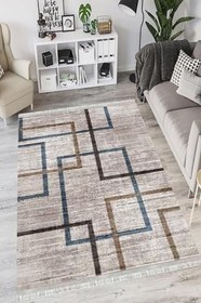 Resim Modern Westa Kaymaz Tabanlı Yıkanabilir Antibakteriyel Dijital Baskı Modern Halı Kilim, MD-0047C-WST-200X300 