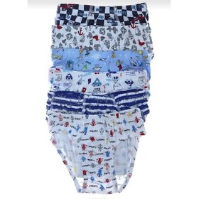 Resim Tutku 0255 Erkek Desenli Çocuk Slip Külot 12 Adet 001 