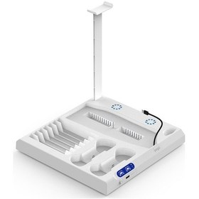 Resim Diğer Ps5 / Ps5 Slim Soğutma Seti, Disk Depolama Rafı & Ipega Pg-p5s028 Usb Işık Disk Depolama Rafı 