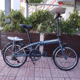 Resim TERN LİNK A7 KATLANIR BİSİKLET 20 JANT 7 VİTES GRİ 