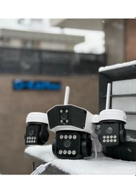 Resim O-kam-8080 Wifi 6mp Ptz 3 Lens Ip Kamera 