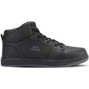 Resim Slazenger LABOR HIGH IN Kadın Siyah / Siyah Günlük Spor Ayakkabısı 