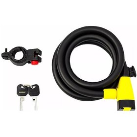 Resim Auvray Spırale Cıty 15mm 150cm Bisiklet Ve Motosiklet Kilidi 