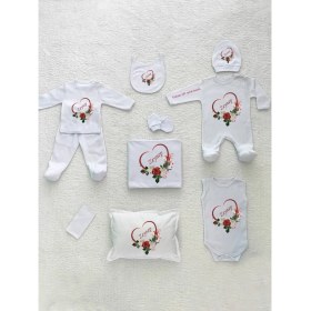 Resim Yzc Home YK1001 Isimli, Kız Bebek 10LU Beyaz Hastane Çıkışı 