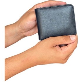 Resim Premium Serisi Özel Kutulu Lüks Deri Klasik Cüzdan Kemer Kartlık Ve Saat Erkek Seti Lacivert 