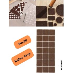 Resim Hobidabi Keçe Yapışkanlı Mobilya Keçesi Kare Keçe 30X30 mm 