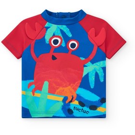 Resim Tuc Tuc Yazlık Erkek Çocuk UV Korumalı T-Shirt Mayo Mavi - Mavi / 2 Yaş 