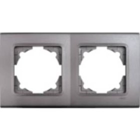 Resim Viko Linnera Life Granit Grisi İkili Çerçeve - 90482002 