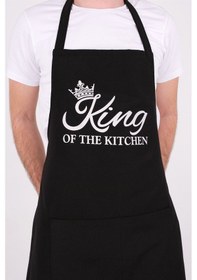 Resim King Ayarlanabilir Askılı Mutfak Önlüğü Şef Önlüğü 60 X 80 Cappucino 