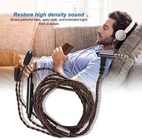 Resim Gaeirt Kablolu stereo kulaklık, ses yalıtımlı 3,5 mm monitör, kulak tıkacı, çıkarılabilir kablo, müzisyenler için dinamik MP3 (mikrofonlu) 