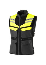 Resim Clover Sw-2 Çok Fonksiyonlu Motorcu Yeleği Siyah Sarı 