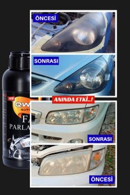 Resim QWXAUTO Buharlı Araba Far Parlatma Ve Temizleme Kloroform Sıvısı Kimyasal Solüsyonu 2 ADET x 400 ml 