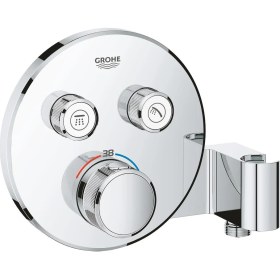 Resim Grohe Grohtherm Smartcontrol Çift Valfli Akış Kontrollü, Ankastre Termostatik Duş Bataryası, Entegre Duş Kolu Ile 29120000 