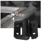 Resim Moveevo Endüstriyel Makine Cam Kapı Torsiyonlı Menteşe, Siyah, Ayar Edilebilir Açı, 1.2n.m Tork, Çinko Alaşımlı, 0-180 Döner, Kayıpsız Montaj 