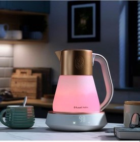 Resim Russell Hobbs Kettle Glass 1,7l Çaydanlık,bakır, 2400w, Sıcaklık Ayarı 40-100 C, Dijital Ekran Su Isıtıcılar 