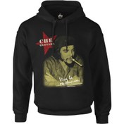 Resim Che Guevara - Puro Siyah Erkek Fermuarsız Kapşonlu 