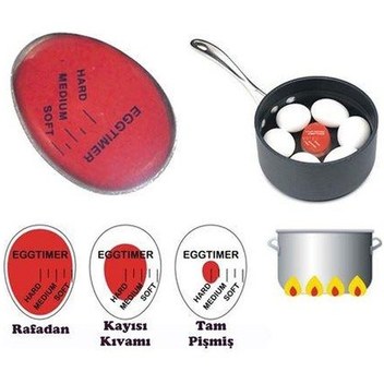 Gondol Isıya Duyarlı Yumurta Zamanlayıcı Dublör Yumurta Çok Renkli