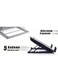 Resim TX TXACNBERGST ErgoStand Tek Fanlı 9" - 17" Stand Notebook Soğutucu 