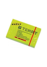 Resim Temat Yapışkanlı Not Kağıt 50x75 MM 12 Adet Fosforlu Yeşil 