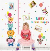 Resim Gelişim Boy Ölçer Ölçüm Çocuk Odası Fotoğraflık Duvar Sticker 