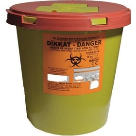 Resim 10 Adet Tıbbi Atık Kutusu 2 L + Tıbbi Atık Torbası 2 Adet 