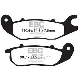 Resim Ebc Fren Balatası Organik Fa375 Cbr 125 Anf 125 Innova Msx 125 Gr 