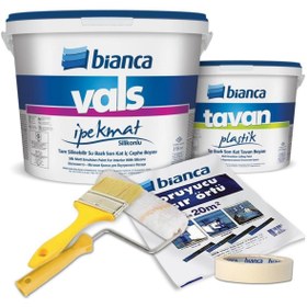 Resim Bianca Vals Ipek Mat Silikonlu Silinebilir 15lt Tavan 10kg Set 1070 Başak 