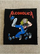 Resim ZID ALCOHOLICA Müzik grubu Dijital Baskı Suya Dayanıklı Yama Patch Dikilebilir (11x12 cm) 