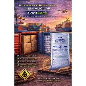 Resim Nemtut Nem Alıcı Rutubet Engelleyici Contpack Plus Konteyner Kurutucu Tekli Paket 