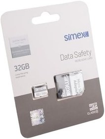 Resim Simex Hafıza Kartı 32 GB SD Kart Adaptörlü 100 Mb/s SH-101, 33937 