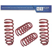 Resim Bmw F10 Helezyon Yayı 4 Adet Set Kırmızı Sport 