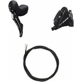 Resim Shimano 105 St-r7020 + Br-r7070 Hidrolik Vites Fren Kolu Seti Sol 2v Siyah 