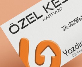 Resim Kartvizit - Kraft / Oval / 100 Adet 