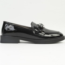 Resim Pierre Cardin Pc-54271 Siyah Kırışık Kadın Loafer Ayakkabı 001 