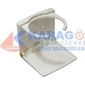 Resim KATLANIR PLASTİK BARDAKLIK BEYAZ 